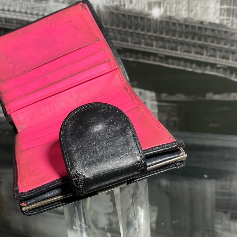 Authentic Chanel Cambon Line Quilted Wallet